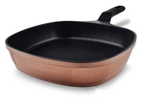 Matrix 28 cm Bakalit Kulp Rose Gold Döküm Tava Turuncu